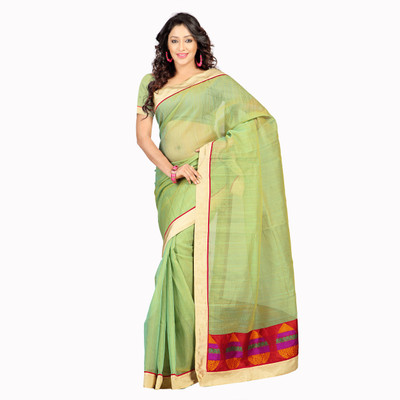 Weavedeal Embellished Banarasi Art Silk Saree(Beige)