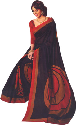Sunaina Printed Fashion Art Silk Saree(Multicolor)