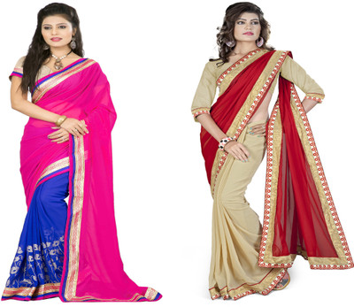 Aai Shree Khodiyar Art Floral Print Bollywood Georgette Saree(Pack of 2, Multicolor)
Aai Shree Khodiyar Art Floral Print Bollywood Georgette Saree(Pack of 2, Multicolor)