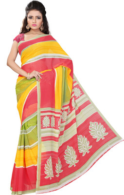 Vardan Prints Printed Bollywood Georgette Saree(Red)