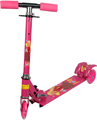 Zeemon 3 Wheel LED Tyres Tricycle Cycle Adjustable Stunt Scooter(Pink)
