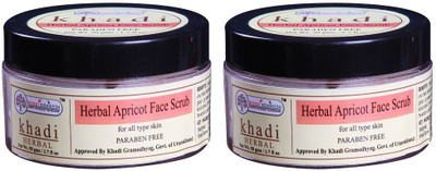 Khadi Rishikesh Herbal Apricot-Pack of 2 Face Scrub Each Scrub(50 g)