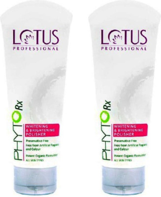 Lotus Professional Phytorx Whitening & Brightening Polisher Pack of 2 Scrub(100 ml)