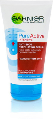 Garnier Pure Active Intensive Anti Spot Exfoliating Scrub(Imported Made In FRANCE) Scrub(151 ml)
Garnier Pure Active Intensive Anti Spot Exfoliating Scrub(Imported Made In FRANCE) Scrub(151 ml)