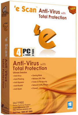 ESCAN Anti-virus 4 User 3 Years
