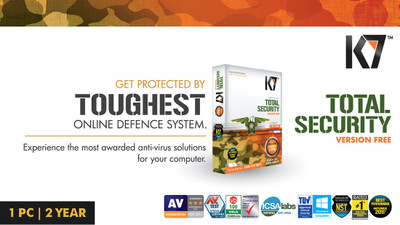 K7 Total Security 1 PC 2 Year (Activation card)(Voucher)
