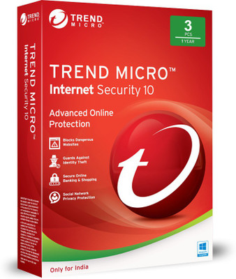 Trend Micro Internet Security 3 User 1 Year