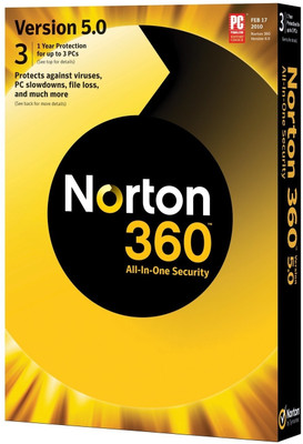 Norton 360 5.0 2011 3 PC 1 Year