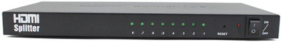 ROQ 1x8 HDMI Splitter Media Streaming Device(Black)