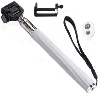 Your Deal Bluetooth Selfie Stick(White, Remote Included)