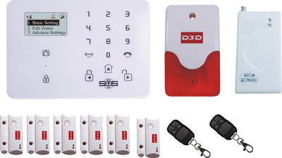 D3D Model D9 With 6 Door Sensor + 1 Vibration + 2 Remote+Siren Touch Screen Smart phone iOS/ Android Mobile apps Wireless Sensor Security System
D3D Model D9 With 6 Door Sensor + 1 Vibration + 2 Remote+Siren Touch Screen Smart phone iOS/ Android Mobile apps Wireless Sensor Security System
