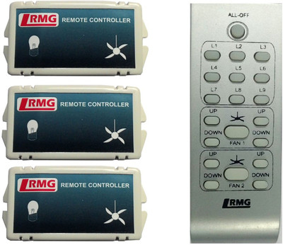 RMG Mega Combo Pack - 9 Light And 2 Fan Remote Controller With 10 Speed Regulator Wired Sensor Security System
RMG Mega Combo Pack - 9 Light And 2 Fan Remote Controller With 10 Speed Regulator Wired Sensor Security System