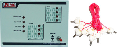 RMG Fully Automatic Water Level Controller with Indicator for Motor Pump Operated by Switch/MCB upto 1.5 HP - Tank & Sump Wired Sensor Security System
RMG Fully Automatic Water Level Controller with Indicator for Motor Pump Operated by Switch/MCB upto 1.5 HP - Tank & Sump Wired Sensor Security System