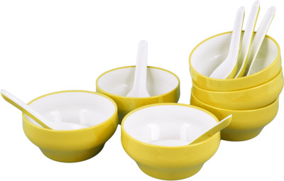 Nayasa Bowl Spoon Plate Ladle Serving Set(Pack of 12)