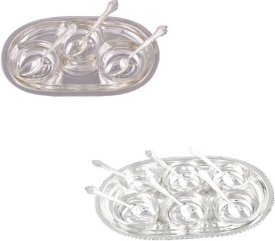 G S Museum 3 Square Bowl with Spoon and Tray and 6 Manchurian Bowl Set with Oval Tray Bowl Spoon Tray Serving Set
G S Museum 3 Square Bowl with Spoon and Tray and 6 Manchurian Bowl Set with Oval Tray Bowl Spoon Tray Serving Set
