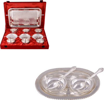 G S Museum 6 Cup Plate Set with Tray and 2 6" Bowl with Spoon and Tray Bowl Spoon Tray Serving Set(Pack of 18)
G S Museum 6 Cup Plate Set with Tray and 2 6" Bowl with Spoon and Tray Bowl Spoon Tray Serving Set(Pack of 18)