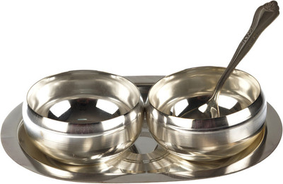 Abhushan Bowl Spoon Plate Ladle Serving Set(Pack of 3)
Abhushan Bowl Spoon Plate Ladle Serving Set(Pack of 3)