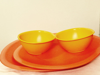 Tupperware Legacy Set Small Plate Bowl Serving Set(Pack of 4)
