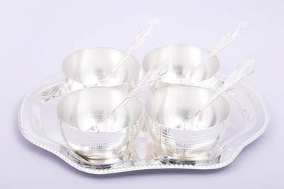 Ojas Bowl Spoon Plate Ladle Serving Set(Pack of 9)