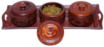 Onlineshoppee Bowl Tray Serving Set(Pack of 4)