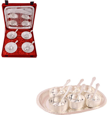 G S Museum 4 Mor Bowl with Spoon and Tray and Premium 6 Bowl Set with Oval Tray Bowl Spoon Tray Serving Set(Pack of 16)
G S Museum 4 Mor Bowl with Spoon and Tray and Premium 6 Bowl Set with Oval Tray Bowl Spoon Tray Serving Set(Pack of 16)