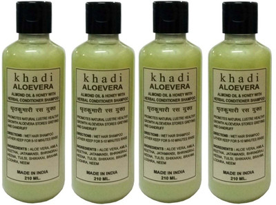 Khadi Herbal Aloevera Shampoo with Conditioner(840 ml)