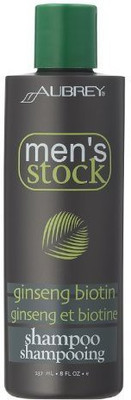 Aubrey Organics Men's Stock Ginseng Biotin Shampoo, 8 oz(235 ml)