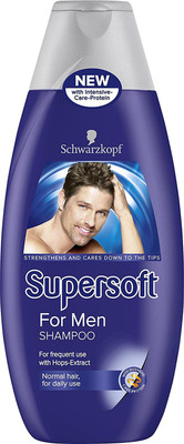 Schwarzkopf Supersoft For Men Shampoo (Strength & Volume with Hops-Extract)(399 ml)
Schwarzkopf Supersoft For Men Shampoo (Strength & Volume with Hops-Extract)(399 ml)