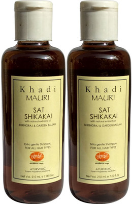 Khadi Mauri Shikakai Sat Shampoo with Bhringraj Extracts Pack of 2 Herbal Ayurvedic Natural 210 ml each(420 ml)
Khadi Mauri Shikakai Sat Shampoo with Bhringraj Extracts Pack of 2 Herbal Ayurvedic Natural 210 ml each(420 ml)
