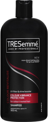 TRESemme New Color Revitalise Uv Filter & Shine Booster Vibrance Protection Shampoo(900 ml)
TRESemme New Color Revitalise Uv Filter & Shine Booster Vibrance Protection Shampoo(900 ml)
