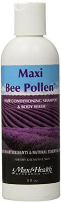 Maxi Health Bee Pollen - Cleanser - Hair Conditioning Shampoo & Body Wash - 8 Fluid Ounce Bottle(236 ml)