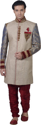 Amafhh Embellished Sherwani, Beige