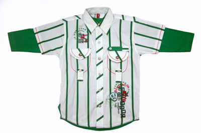 BAD BOY Boys Striped Casual Green Shirt