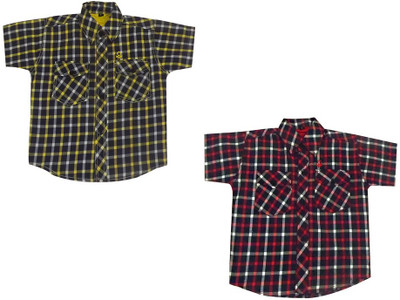 Fashionitz Baby Boys Checkered Casual Round Collar Shirt(Pack of 2), Multicolor
Fashionitz Baby Boys Checkered Casual Round Collar Shirt(Pack of 2), Multicolor