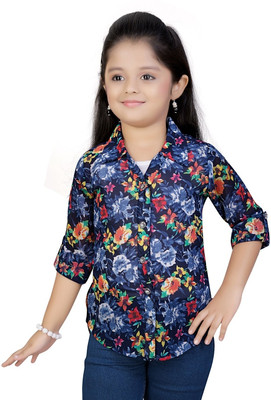 Mint Girls Floral Print Casual Multicolor Shirt, Blue
Mint Girls Floral Print Casual Multicolor Shirt, Blue