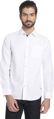 Jack & Jones Men's Solid Casual White Shirt