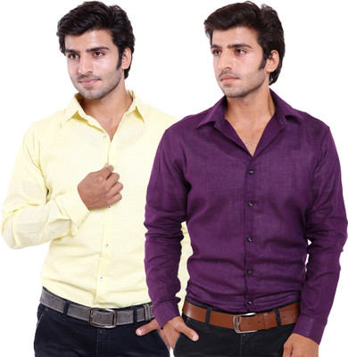 FabTag - Deeksha Men's Solid Casual Purple Shirt(Pack of 2, Dark purple;purple;lemon yellow
FabTag - Deeksha Men's Solid Casual Purple Shirt(Pack of 2, Dark purple;purple;lemon yellow