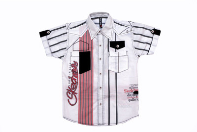 Bad Boys Boys Printed Casual White Shirt