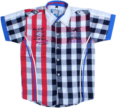 Bad Boys Boy's Checkered Casual Multicolor Shirt