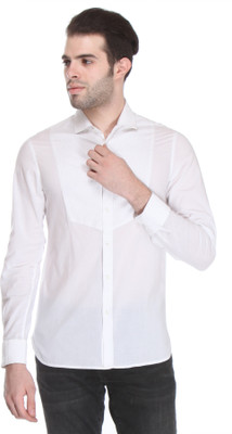 Reevolution Men's Embroidered Casual White Shirt