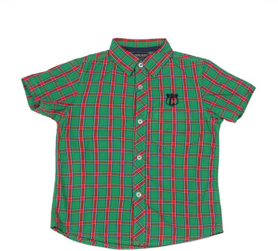 Cherokee Boys Checkered Casual Green, Red Shirt, Assorted