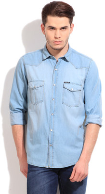 Pepe Jeans Men's Casual Shirt, Sky