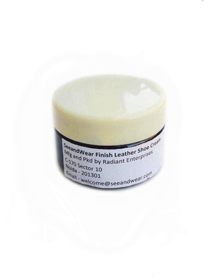SeeandWear Medium Shine Leather Shoe Cream(Black)