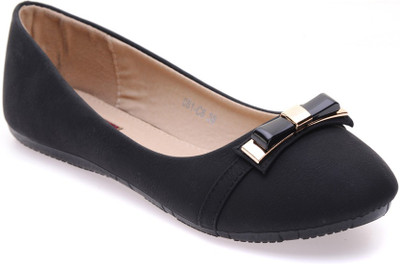 Flat n Heels Bellies For Women(Black)