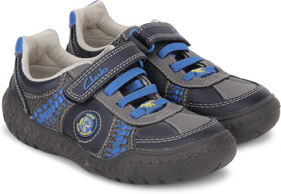 Clarks Boys, Blue combi lea
