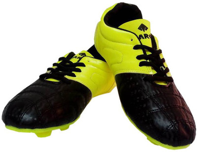 Marex Premium Football Shoes For Men(Black, Yellow)