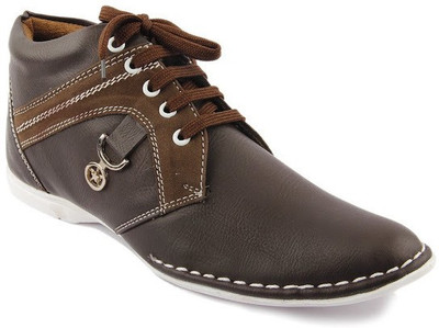 Footista Tich Shoes Party Wear Shoes For Men(Brown)
