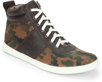 Arkour Hooch Ankle Boots For Men(Brown, Green, Camouflage