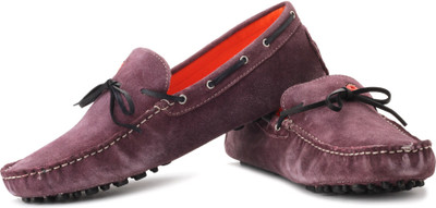 Style Centrum Driving Shoes For Men(Purple, Black
