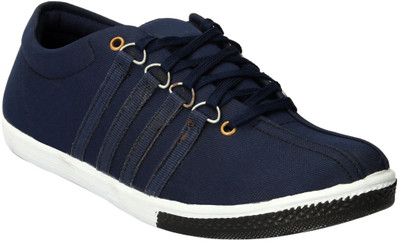 Drivn Ankle Length Casual Canvas Shoes For Men(Blue)